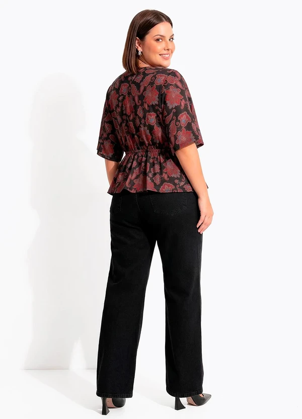 Quintess - Blusa Paisley Terroso em Malha Fria 6