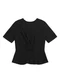 Enfim - Blusa Peplum com Torção Preto - variação: Preto