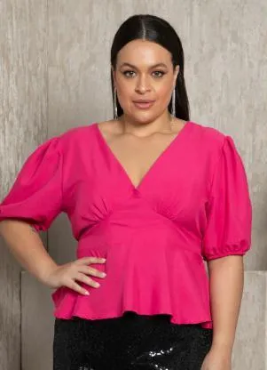 Quintess - Blusa Pink com Amarração Costas - QUINTESS