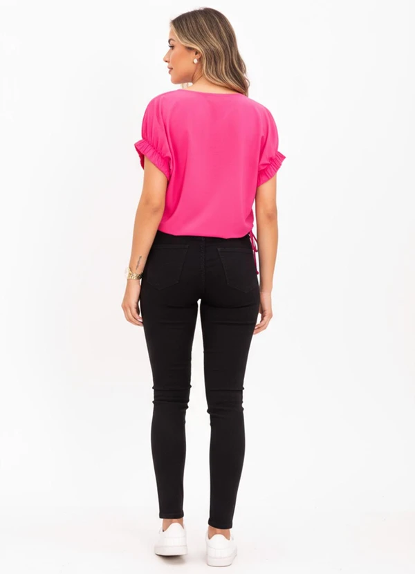 Quintess - Blusa Pink em Crepe Plano 2