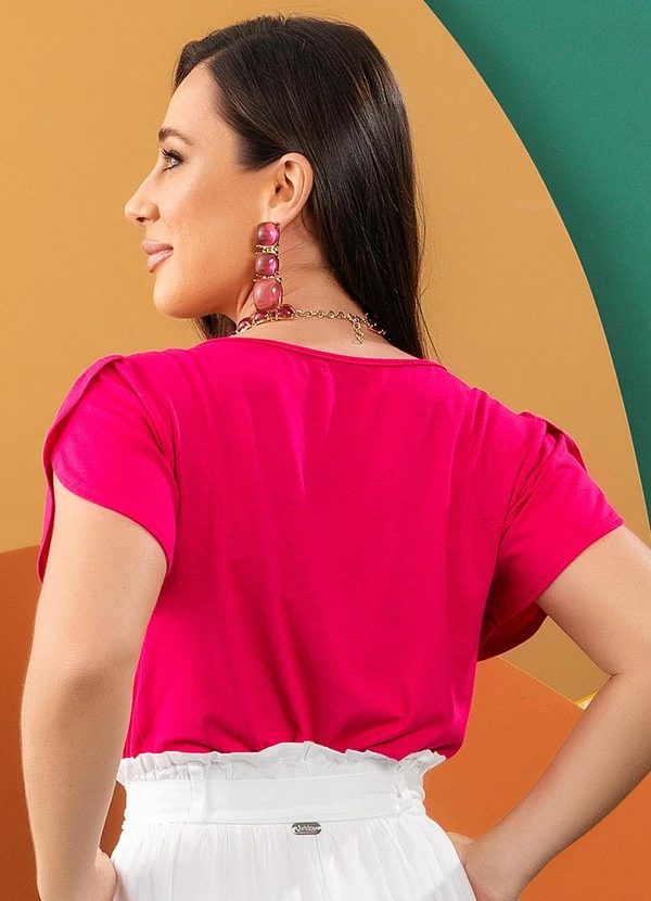 Quintess - Blusa Pink em Malha de Viscose 8