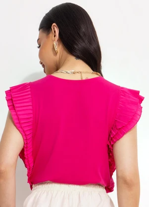 Quintess - Blusa Pink em Malha de Viscose - QUINTESS