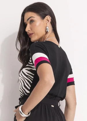 Quintess - Blusa Pink em Malha de Viscose - QUINTESS