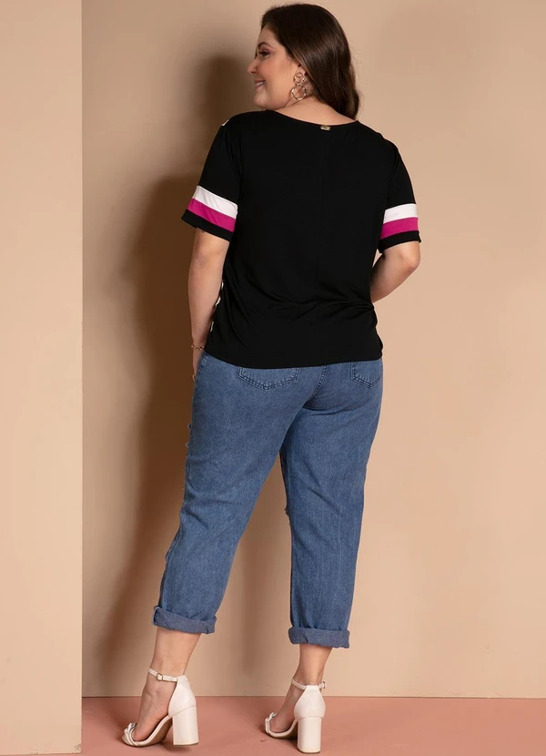 Quintess - Blusa Pink em Malha de Viscose