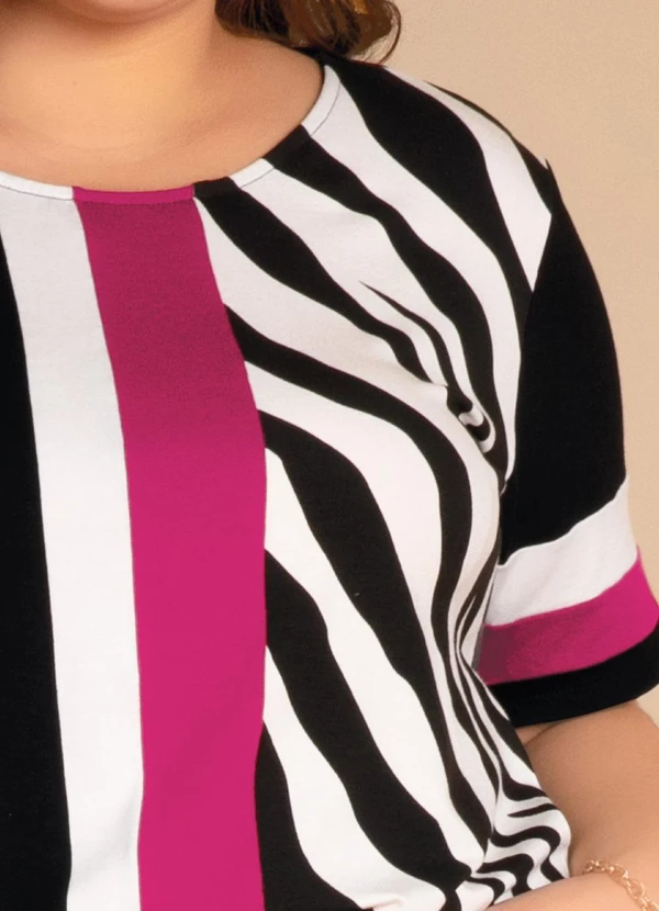 Quintess - Blusa Pink em Malha de Viscose 11