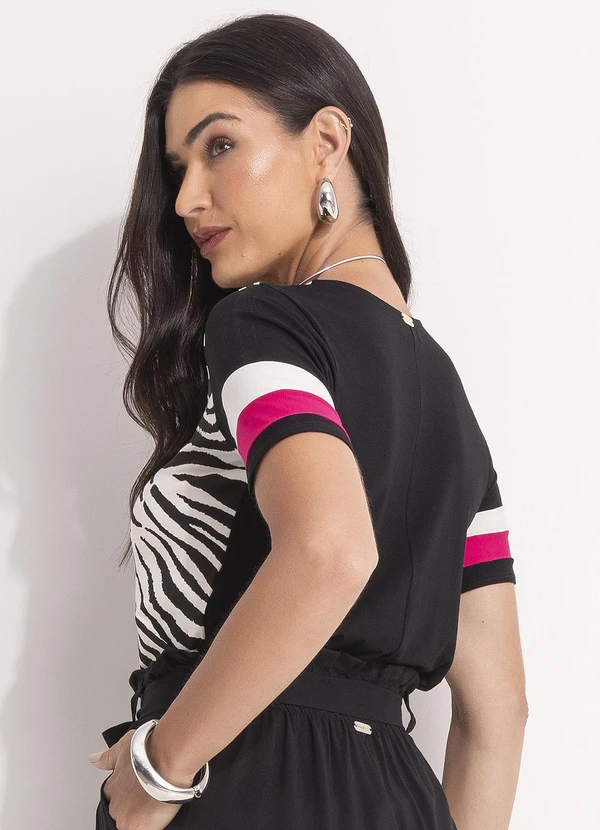 Quintess - Blusa Pink em Malha de Viscose 2