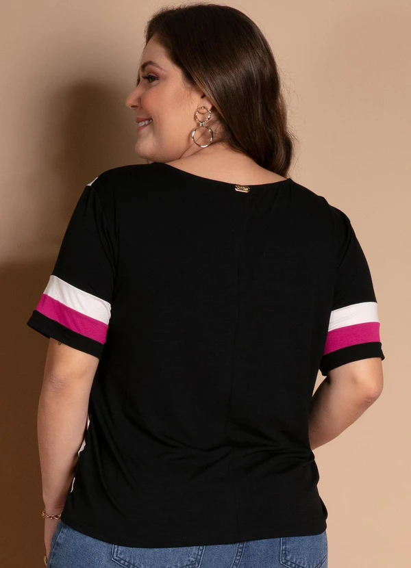Quintess - Blusa Pink em Malha de Viscose 8