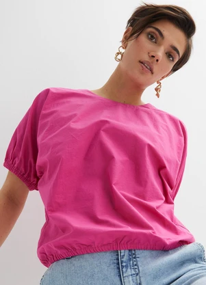 bonprix - Blusa Pink em Tecido Alfaiataria de Viscose - BONPRIX