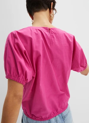 bonprix - Blusa Pink em Tecido Alfaiataria de Viscose - BONPRIX