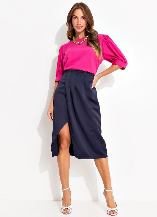 Quintess - Blusa Pink em Viscose Plana 3