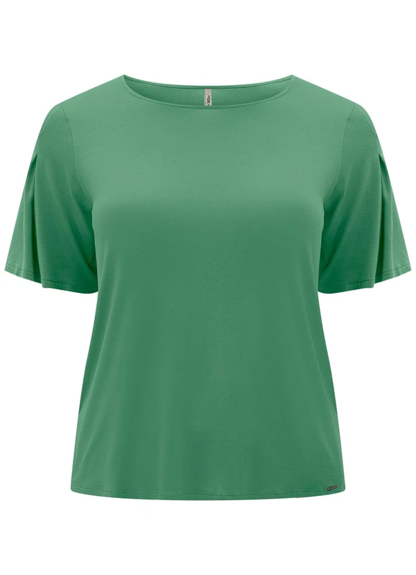 Lunender Mais Mulher - Blusa Plus Size em Malha e Amplas Verde 4