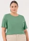 Lunender Mais Mulher - Blusa Plus Size em Malha e Amplas Verde - variação: Verde