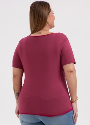Habana - Blusa Plus Size em Misturinha Pink - HABANA