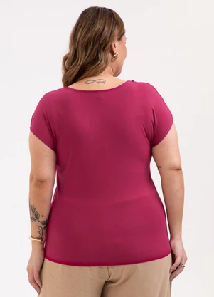 Habana - Blusa Plus Size em Misturinha Pink - HABANA