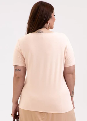 Habana - Blusa Plus Size em Misturinha Rosa - HABANA