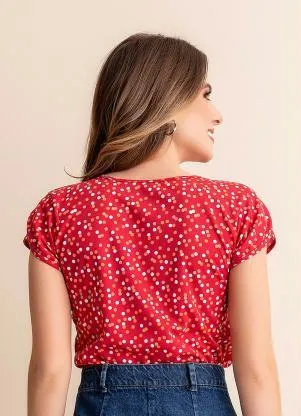 Rosalie - Blusa Poá Colorido em Malha - ROSALIE