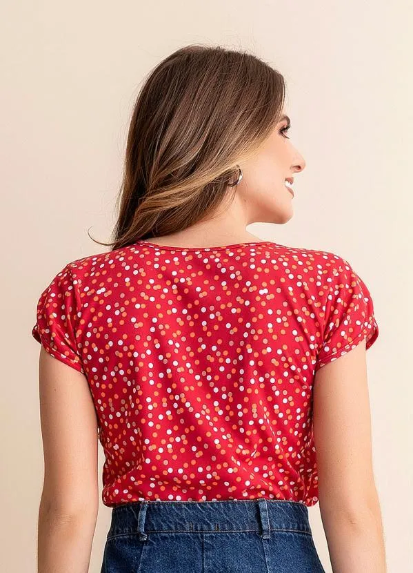 Rosalie - Blusa Poá Colorido em Malha 2