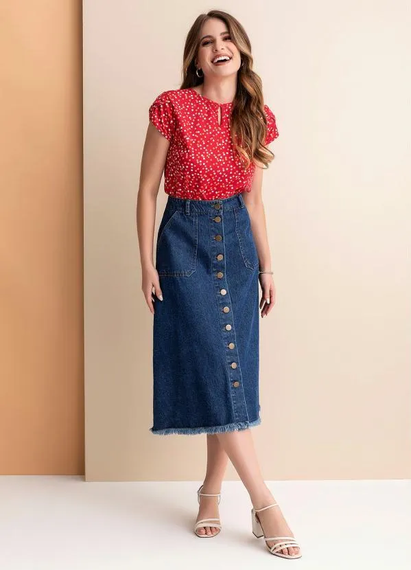 Rosalie - Blusa Poá Colorido em Malha 3