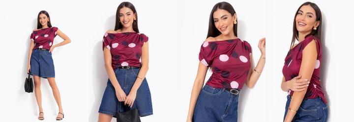 Blusa Po� Irregular em Malha Fria