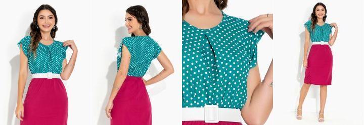 Blusa Po Verde com Prega