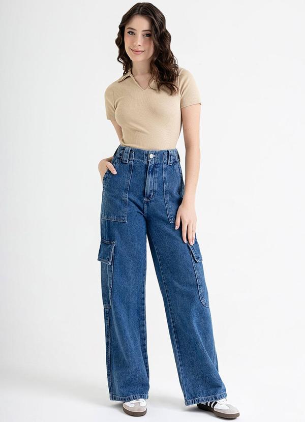 Just Basic - Blusa Polo em Ribana Básica Marrom 2