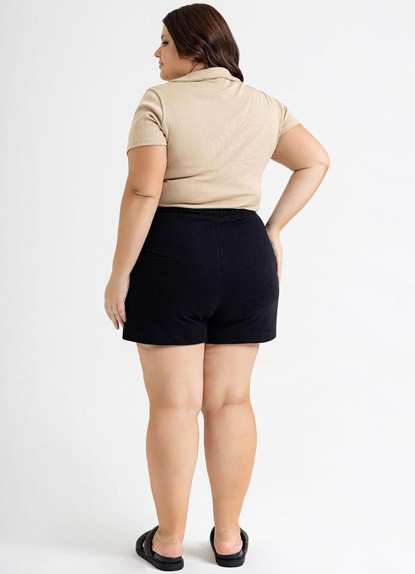 Just Basic - Blusa Polo em Ribana Básica Marrom 7