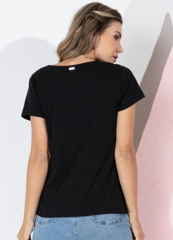 Quintess - Blusa Preta Bom Bordado Frente 10