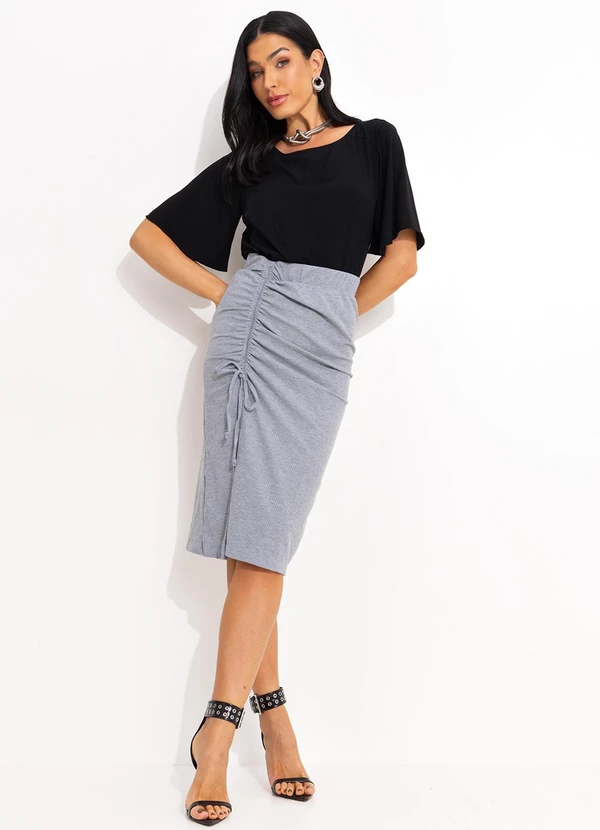 Quintess - Blusa Preta com Amarração 9