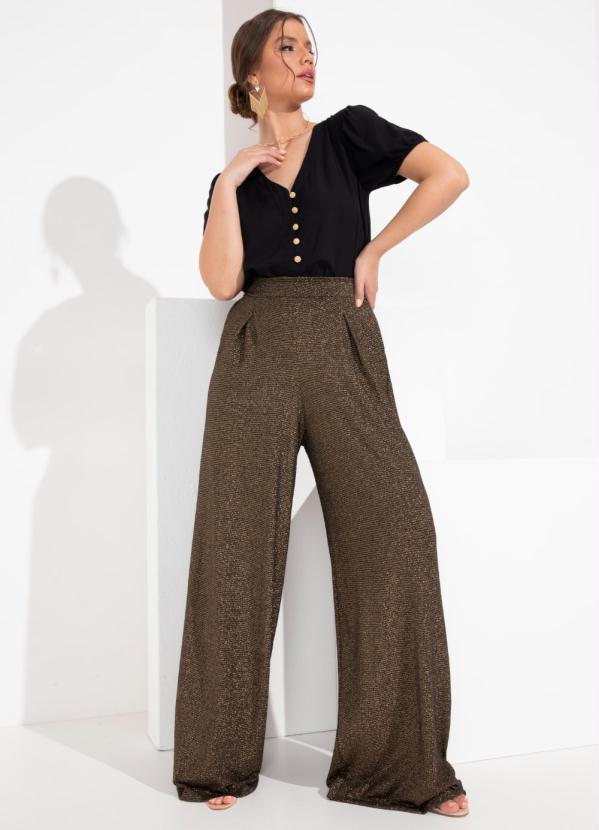 Outlet - Blusa Preta com Fechamento em Botões 3