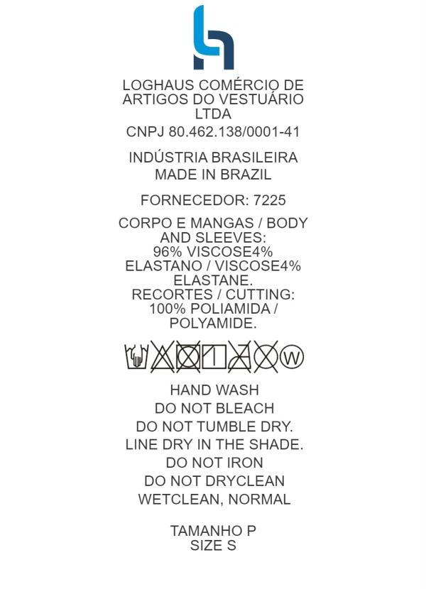 Quintess - Blusa Preta com Recorte em Transparência 10