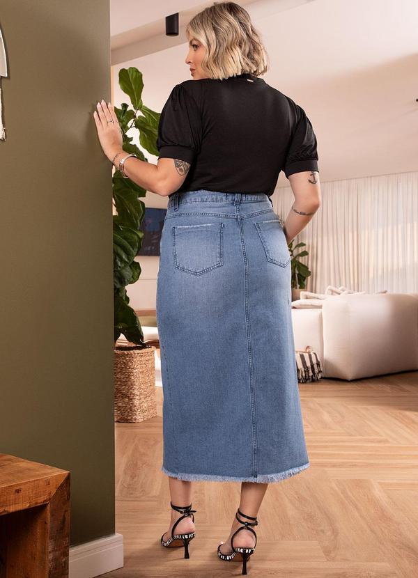 Quintess - Blusa Preta em Malha Crepe 2