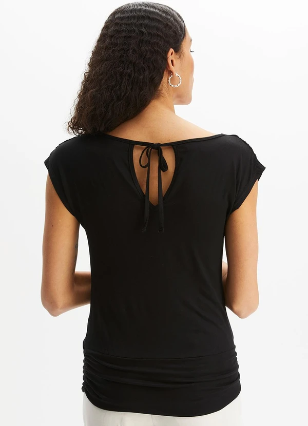 bonprix - Blusa Preta em Malha de Viscose 2