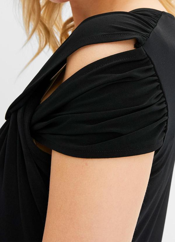 bonprix - Blusa Preta em Malha de Viscose 4