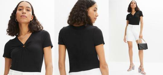 Blusa Preta em Malha de Viscose