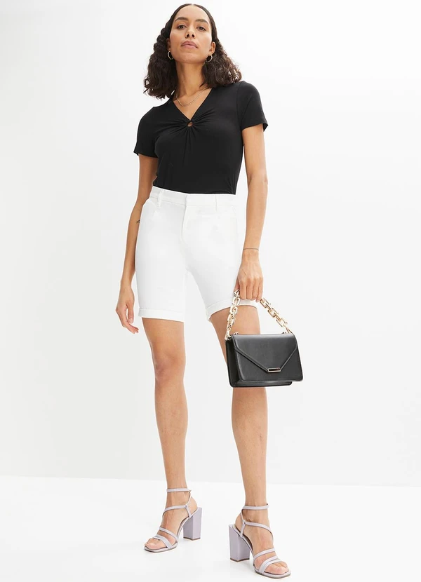 bonprix - Blusa Preta em Malha de Viscose 3