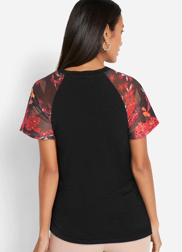 bonprix - Blusa Preta em Malha de Viscose 2