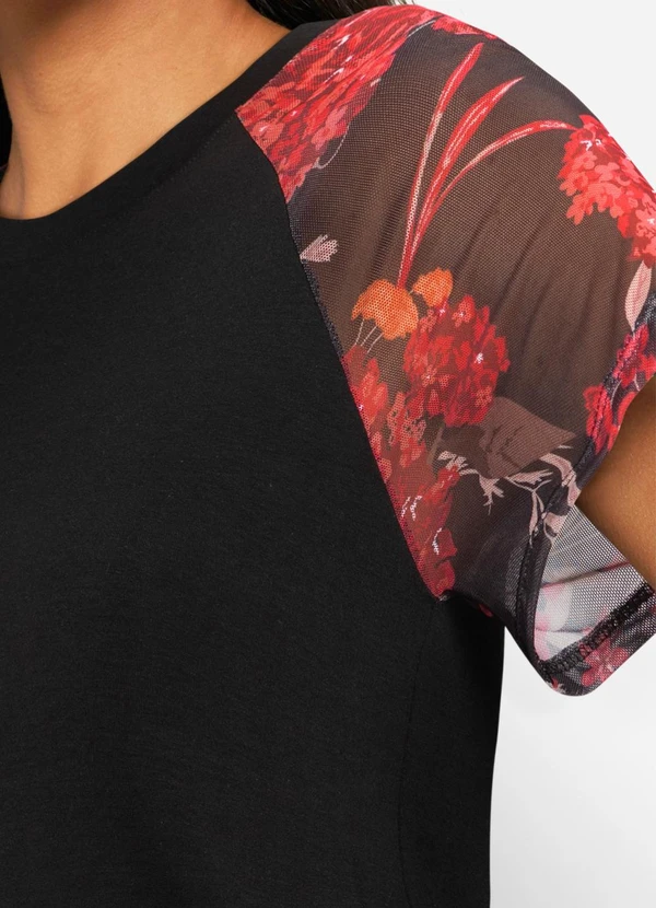 bonprix - Blusa Preta em Malha de Viscose 3