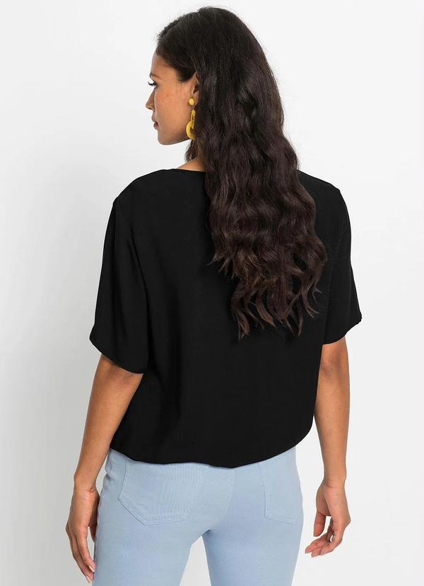bonprix - Blusa Preta em Malha de Viscose 2