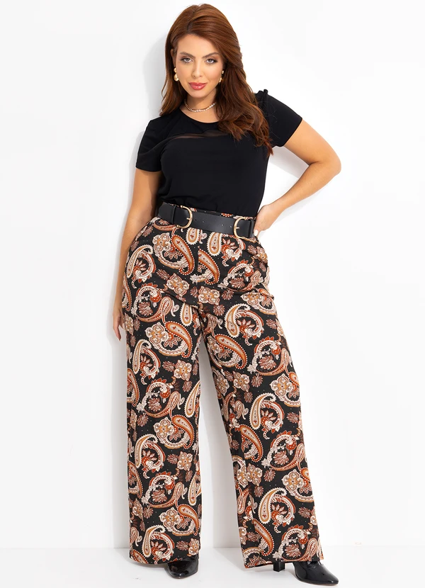 Quintess - Blusa Preta em Malha de Viscose 10