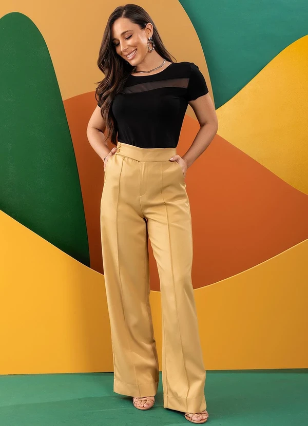 Quintess - Blusa Preta em Malha de Viscose 3