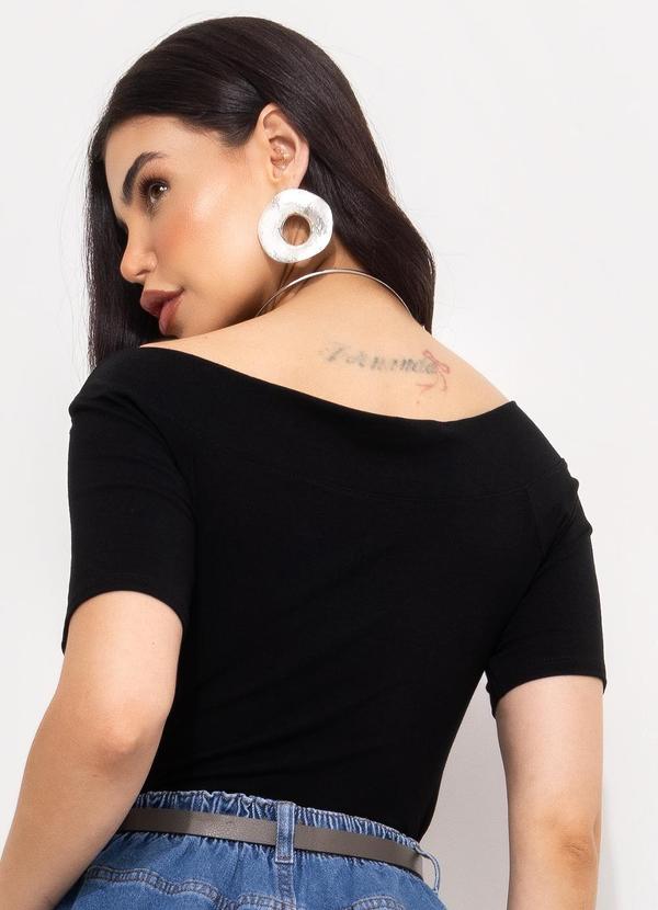 Quintess - Blusa Preta em Malha de Viscose 2