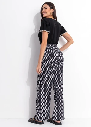Quintess - Blusa Preta em Malha de Viscose - QUINTESS