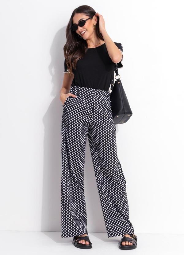 Blusa (Preta) em Malha de Viscose