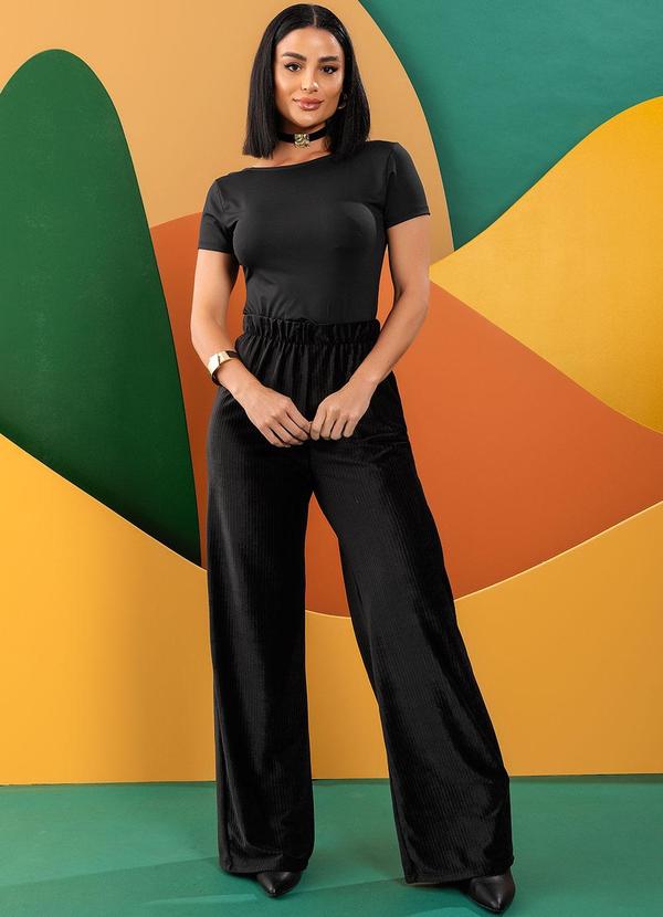 Quintess - Blusa Preta em Malha Fria 4