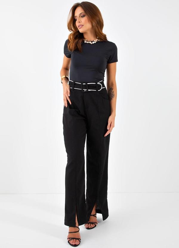 Quintess - Blusa Preta em Malha Fria 6