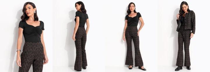 Blusa Preta em Malha Fria