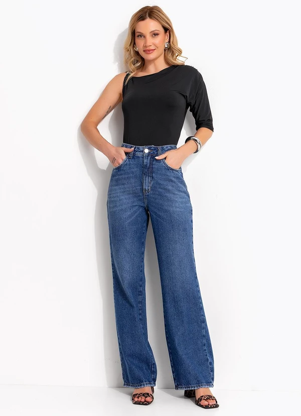 Quintess - Blusa Preta em Malha Fria 2