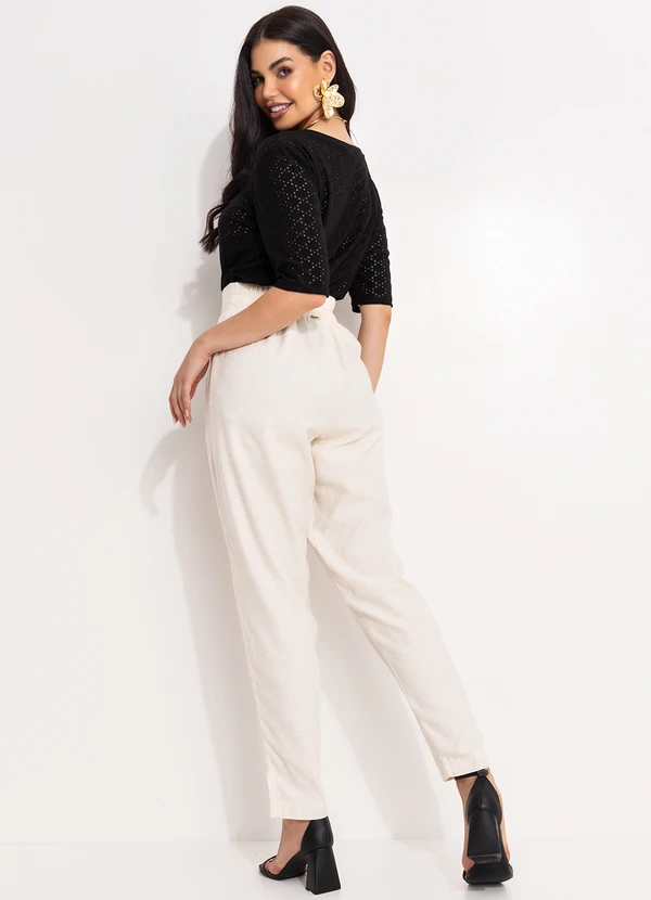 Quintess - Blusa Preta em Malha Laise 4