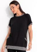 Blusa Preta em Malha Tric