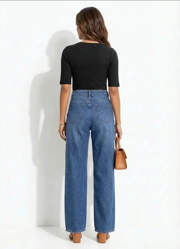 Quintess - Blusa Preta em Ribana Canelada 5